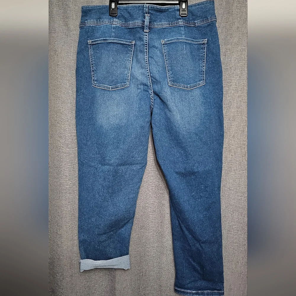No Boundaries Double Button Roll Cuff Corset Jeans Juniors 19 Plus Size 2X New